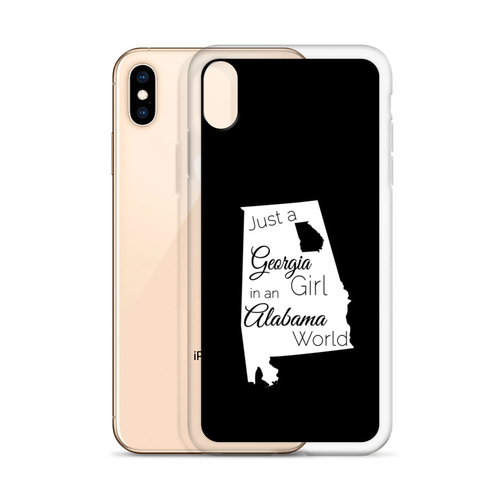 Just a Georgia Girl in an Alabama World iPhone Case