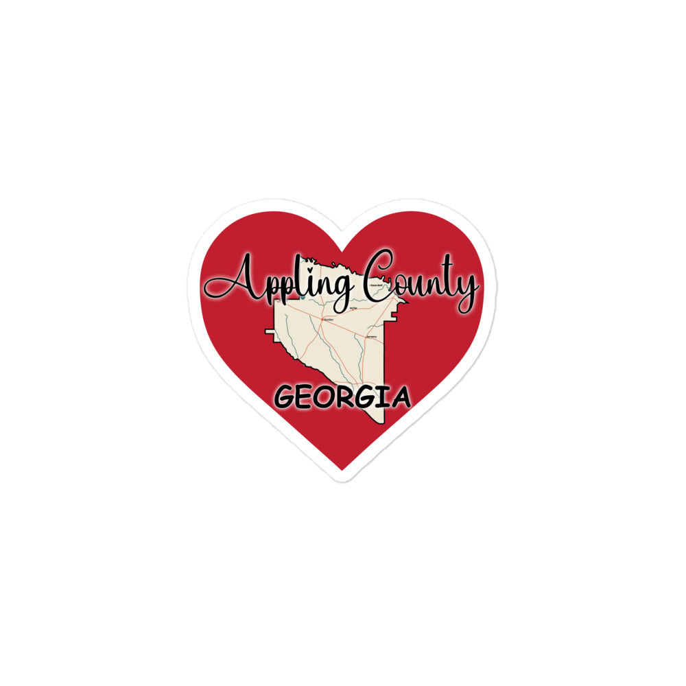 Appling County Georgia Kiss Cut 3x3 Sticker