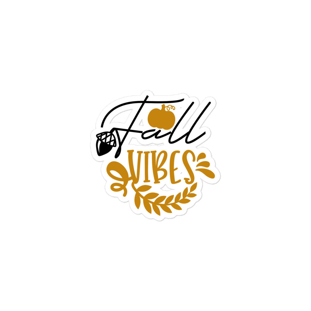 Fall Vibes Bubble-free stickers