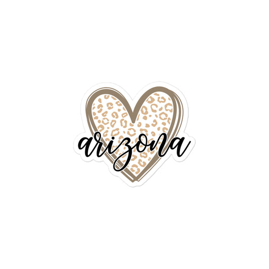 Arizona Heart Bubble-free stickers