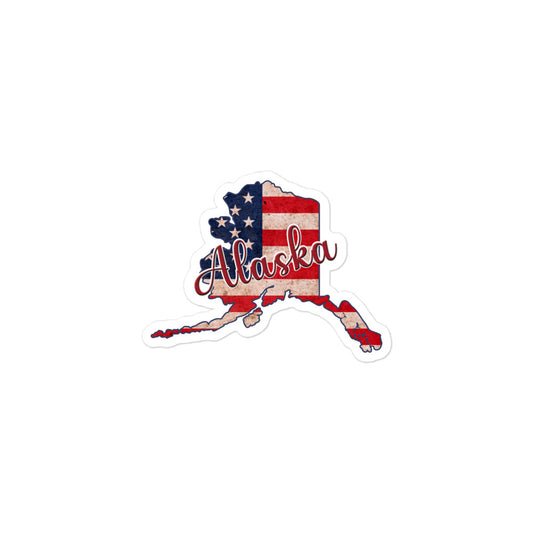 Alaska US Flag Bubble-free Sticker