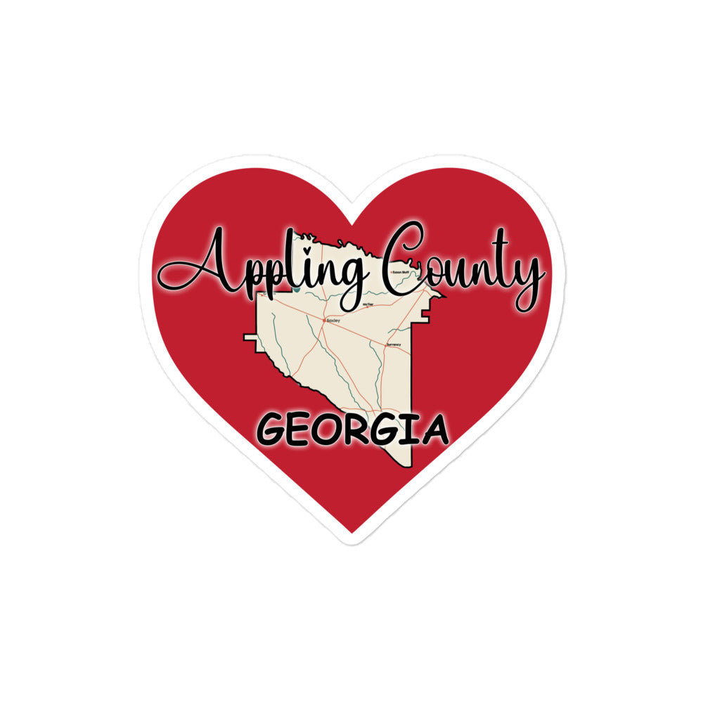 Appling County Georgia Kiss Cut 4x4 Sticker