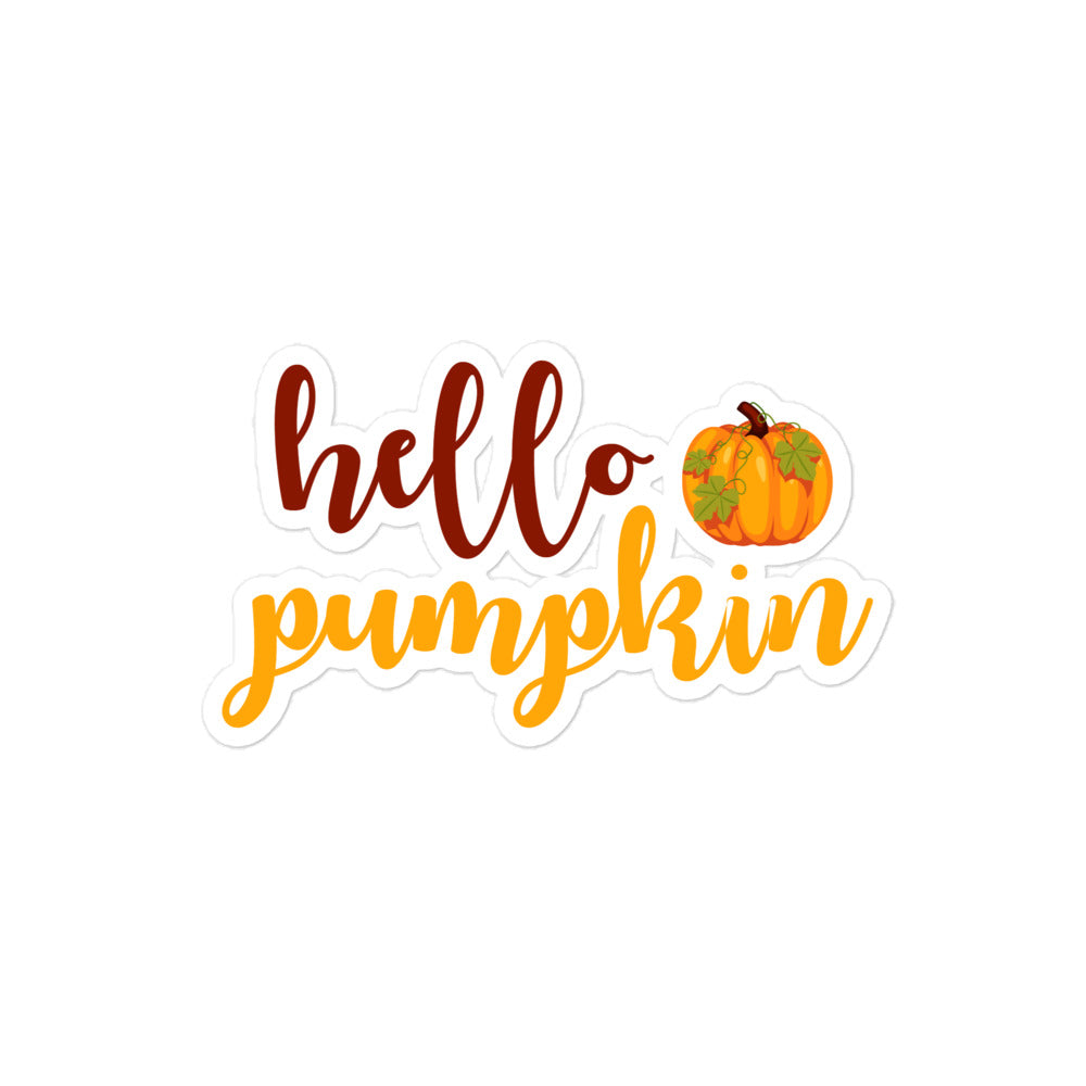 Hello Pumpkin Bubble-free stickers