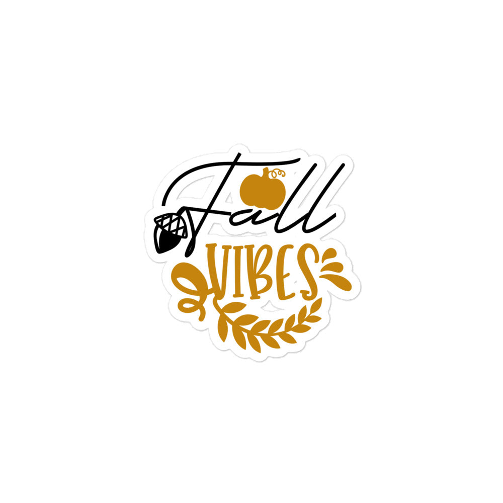 Fall Vibes Bubble-free stickers