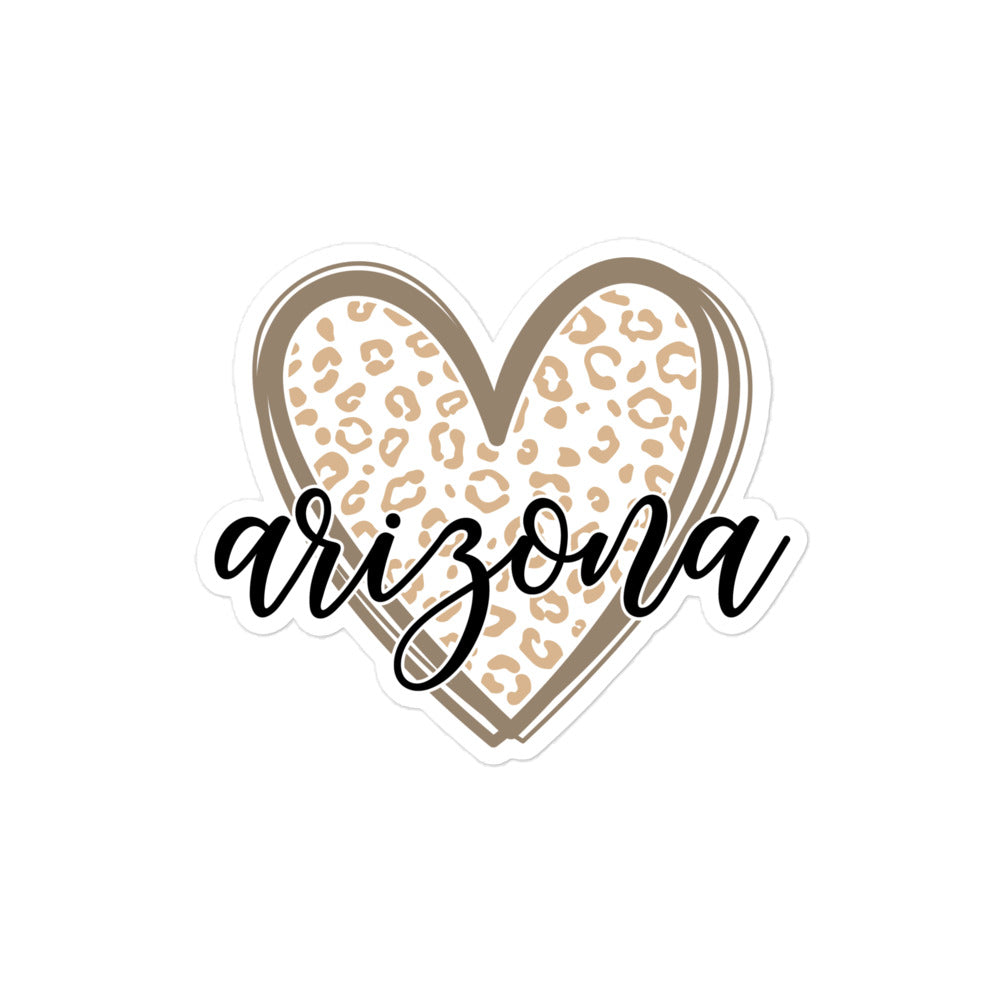 Arizona Heart Bubble-free stickers