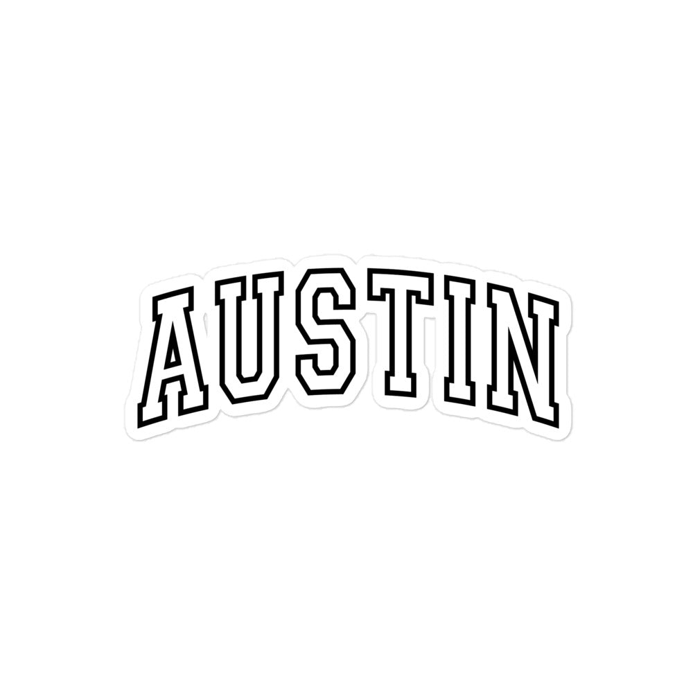 Austin Bubble-free stickers