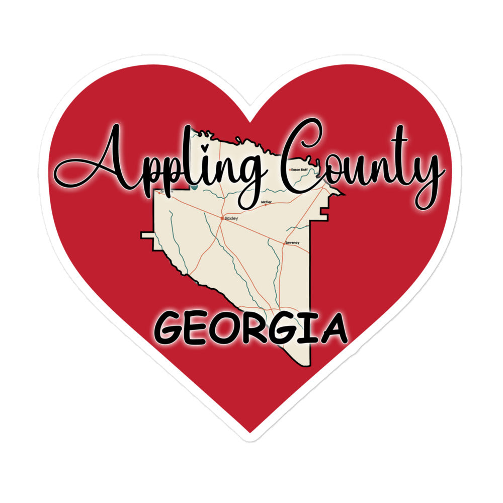 Appling County Georgia Kiss Cut 5.5x5.5 Sticker