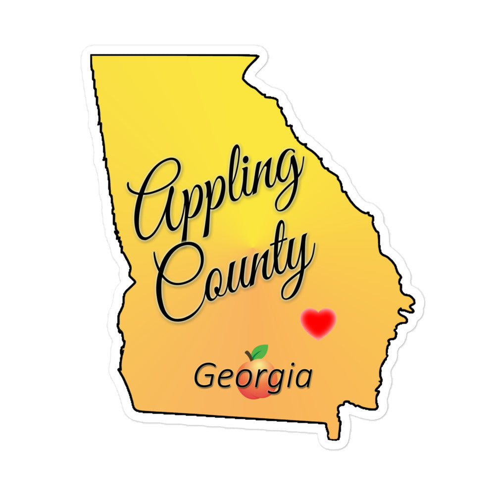 Appling County Georgia 5.5x5.5 Kiss Cut Sticker