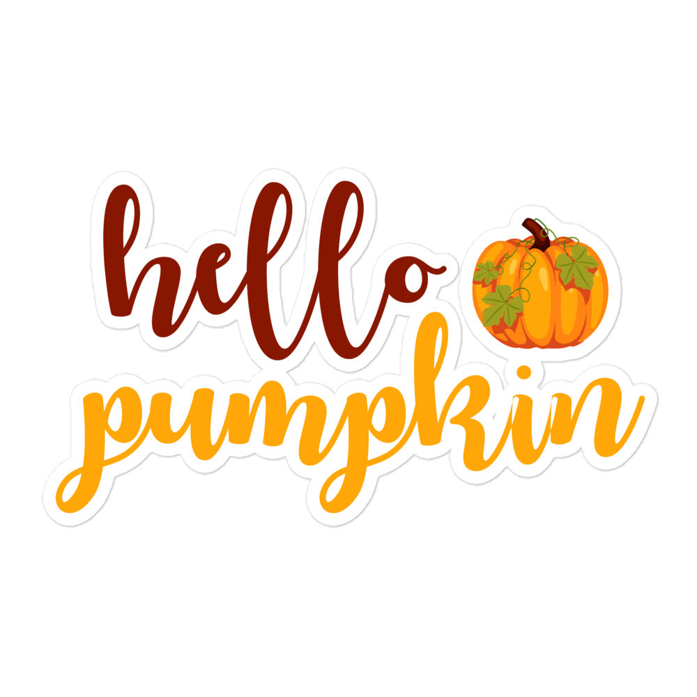 Hello Pumpkin Bubble-free stickers