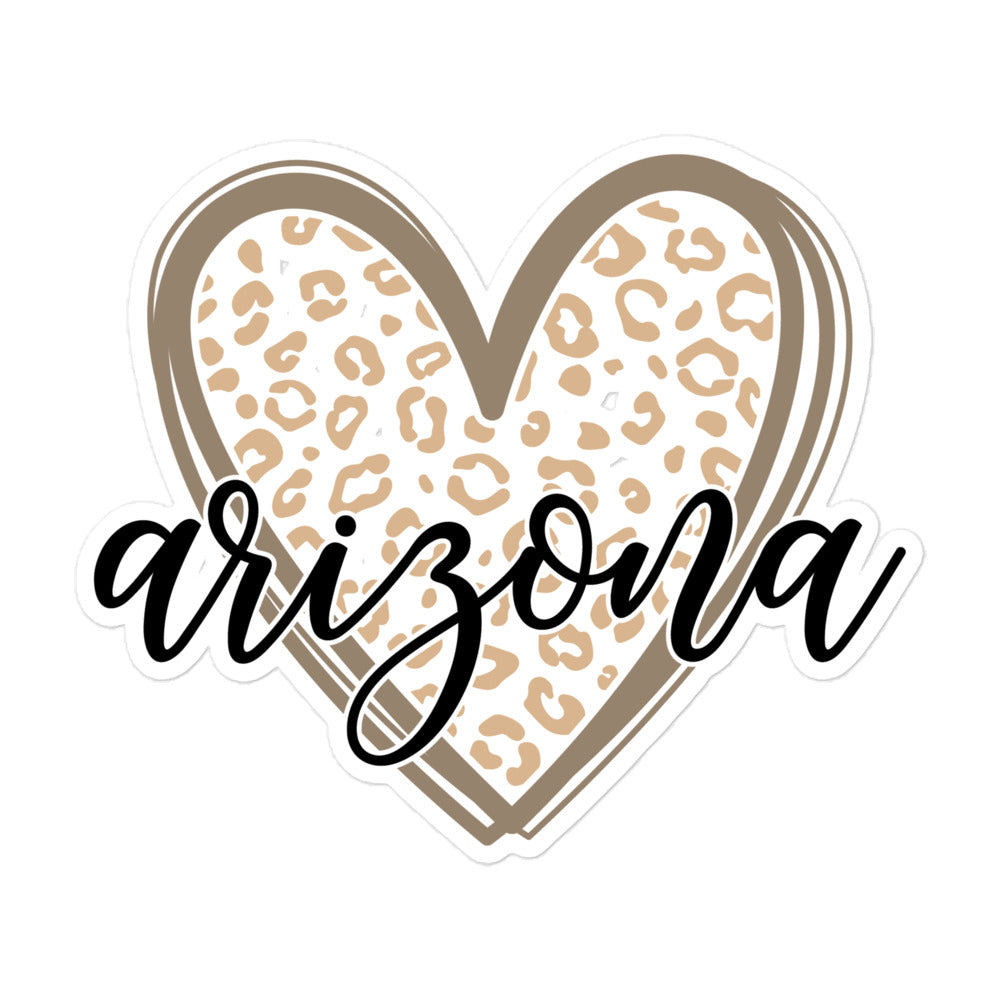 Arizona Heart Bubble-free stickers