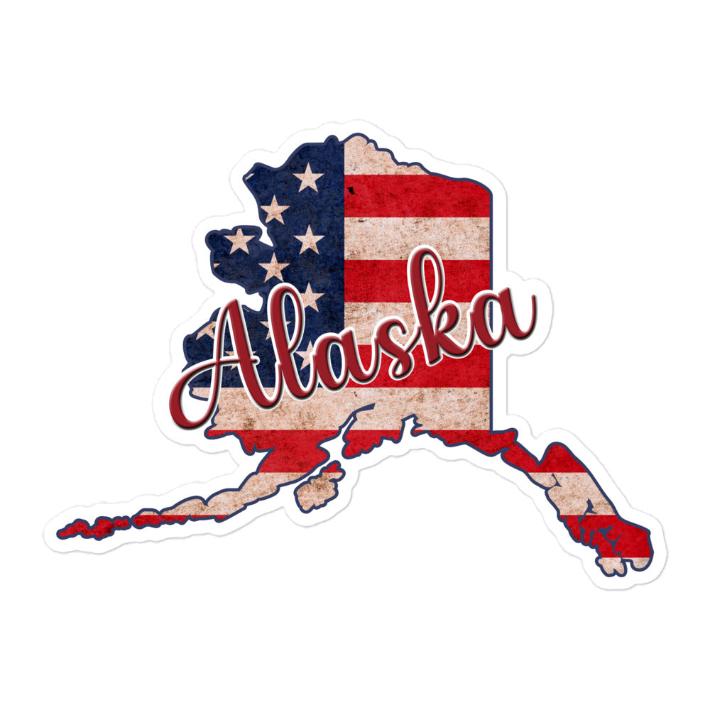Alaska US Flag Bubble-free Sticker