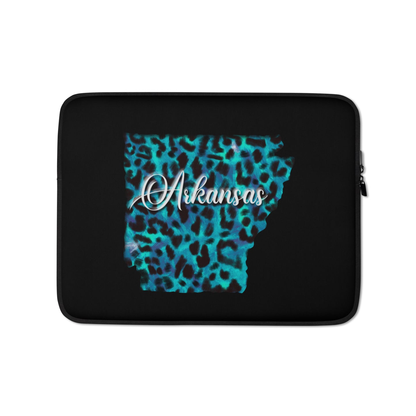 Arkansas Blue Leopard Laptop Sleeve
