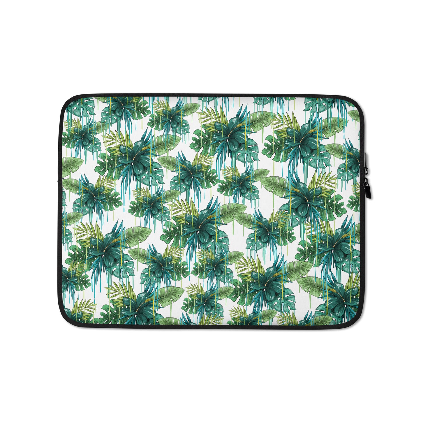 Green Flower Laptop Sleeve