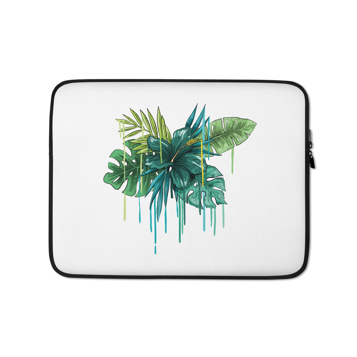 Green Flower Laptop Sleeve