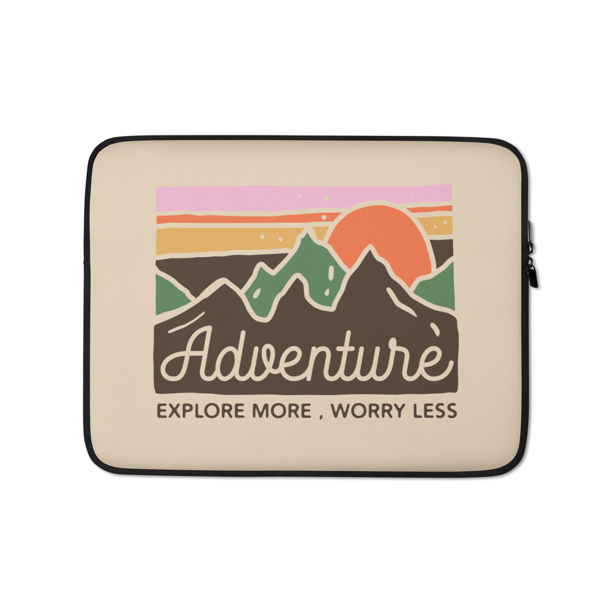 Adventure Explore More Worry Less Laptop Sleeve