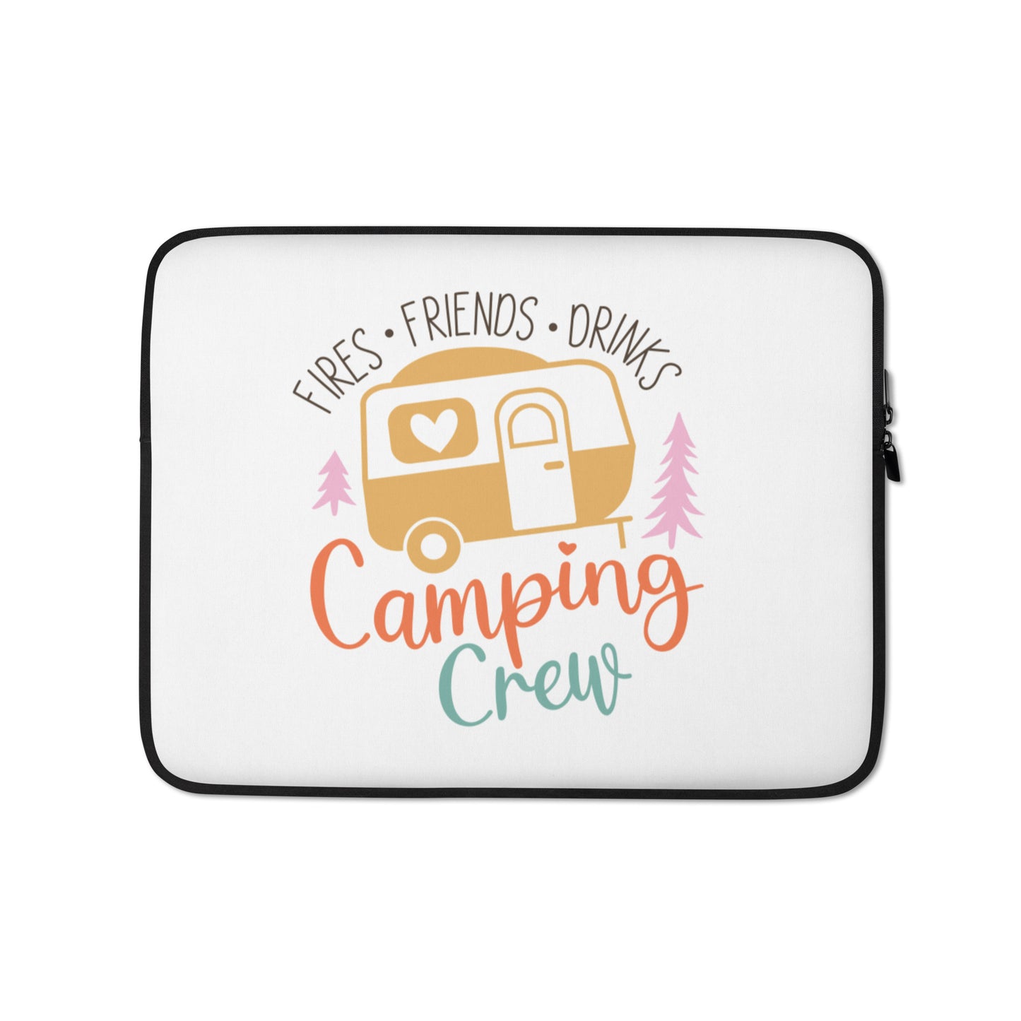 Fires Friends Drinks Camping Crew Laptop Sleeve