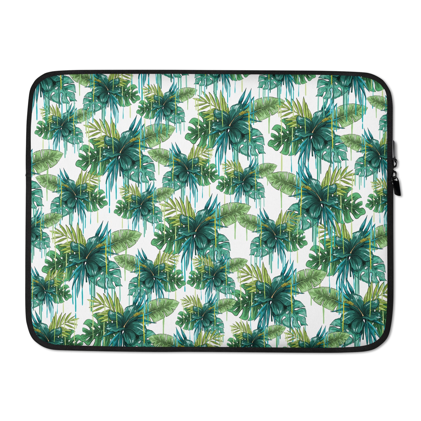 Green Flower Laptop Sleeve