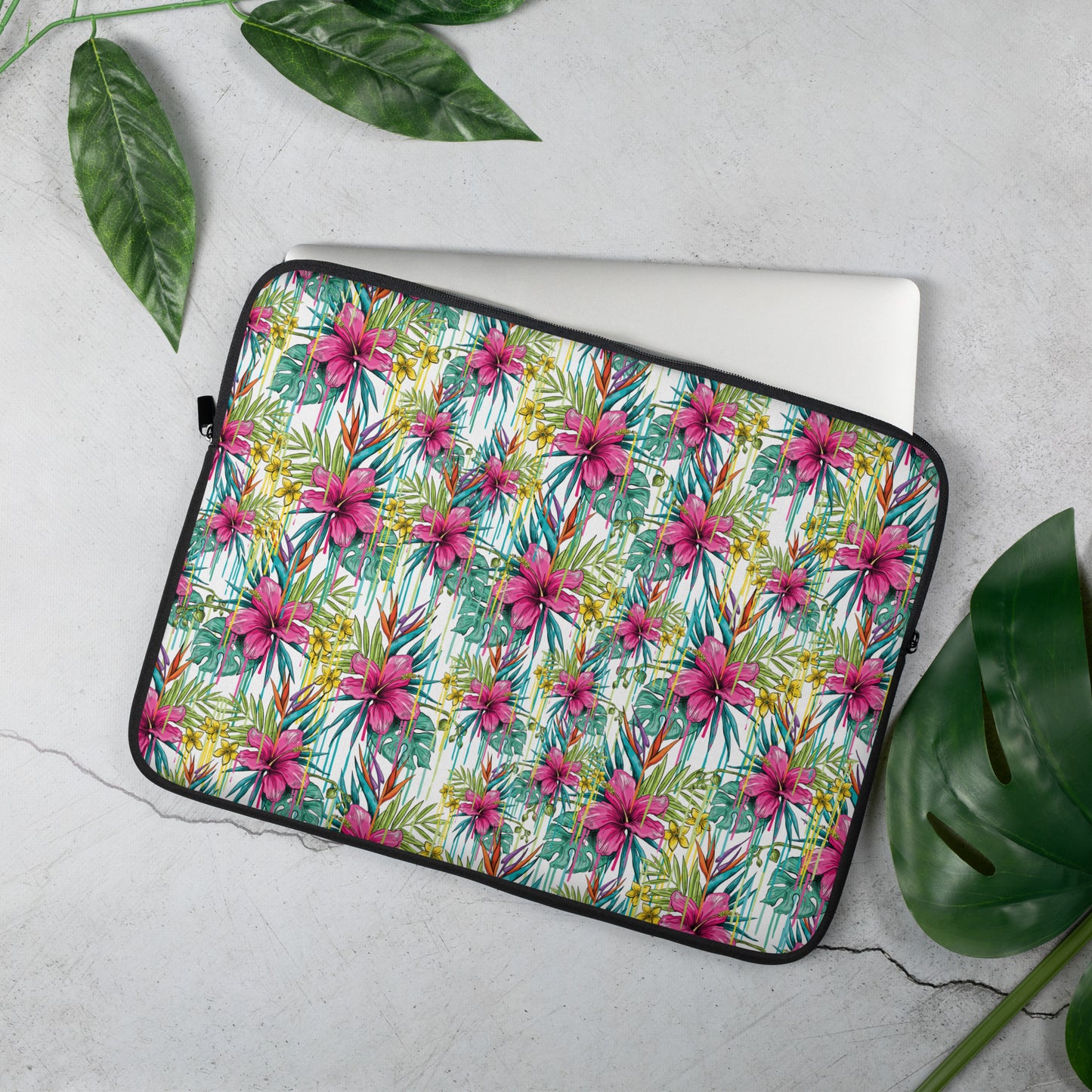Pink Flower Laptop Sleeve