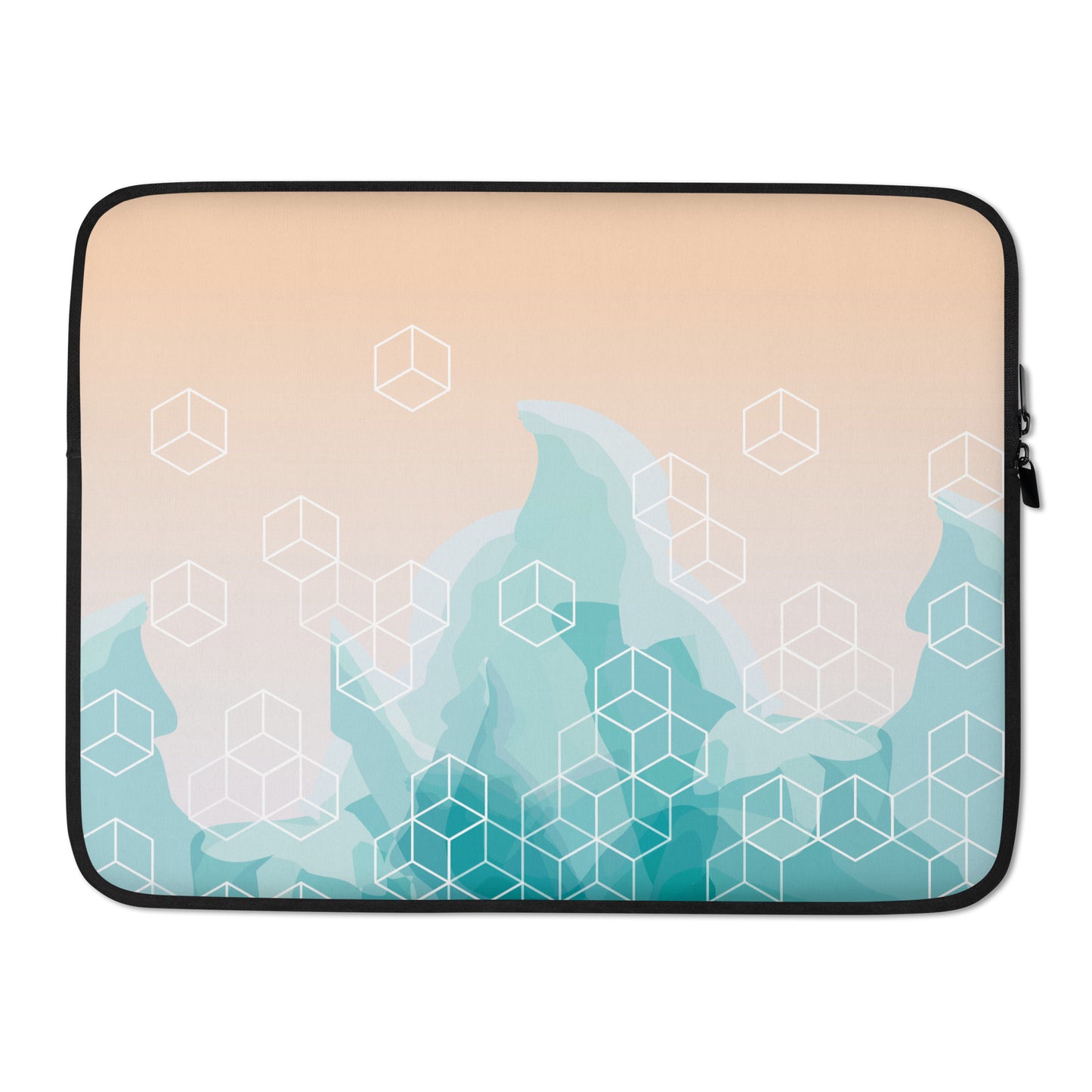 Light Watercolor Cube Laptop Sleeve