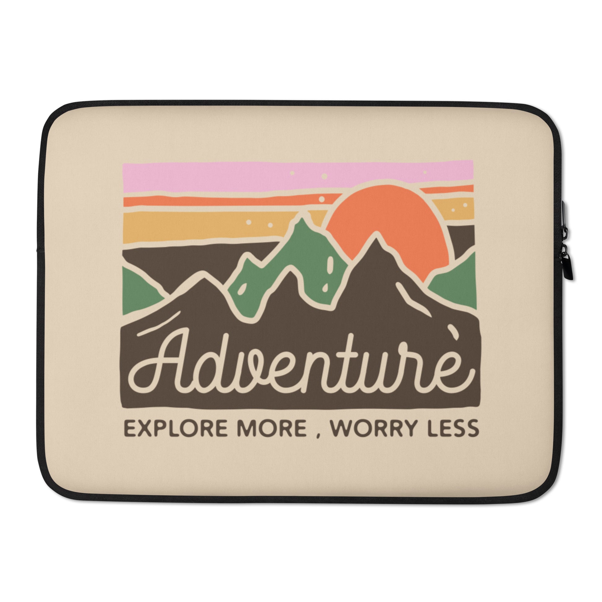 Adventure Explore More Worry Less Laptop Sleeve