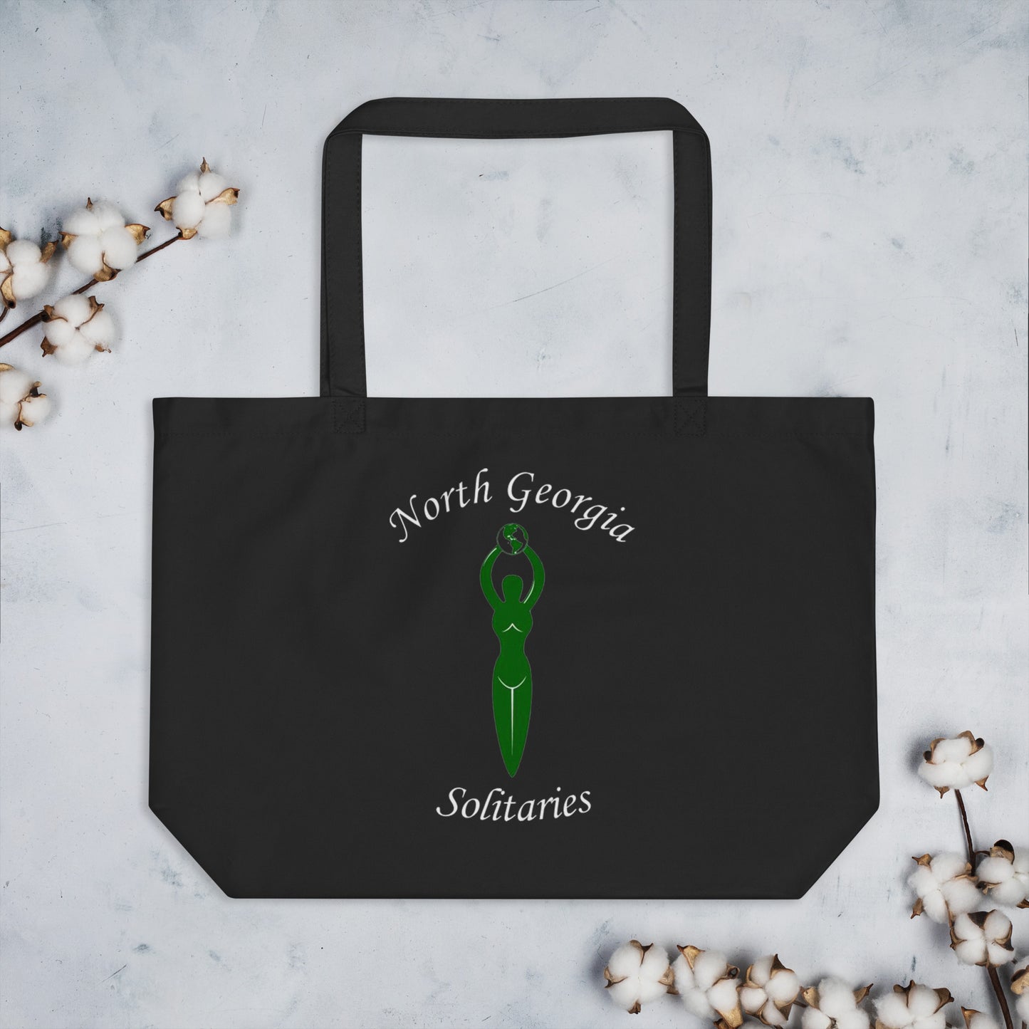 North Georgia Solitaries Large organic tote bag