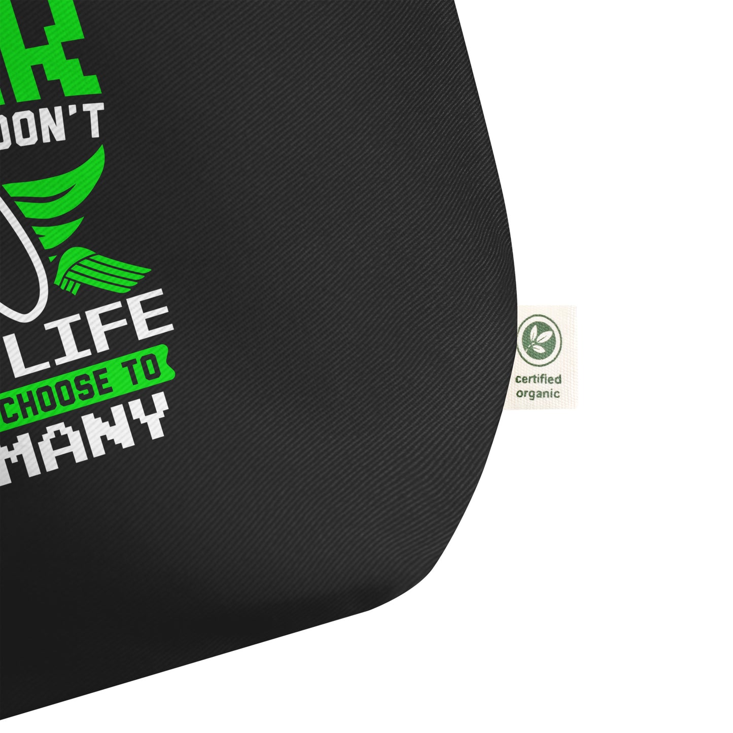 I'm a Gamer Not Because I Don't Have a Life Large organic tote bag