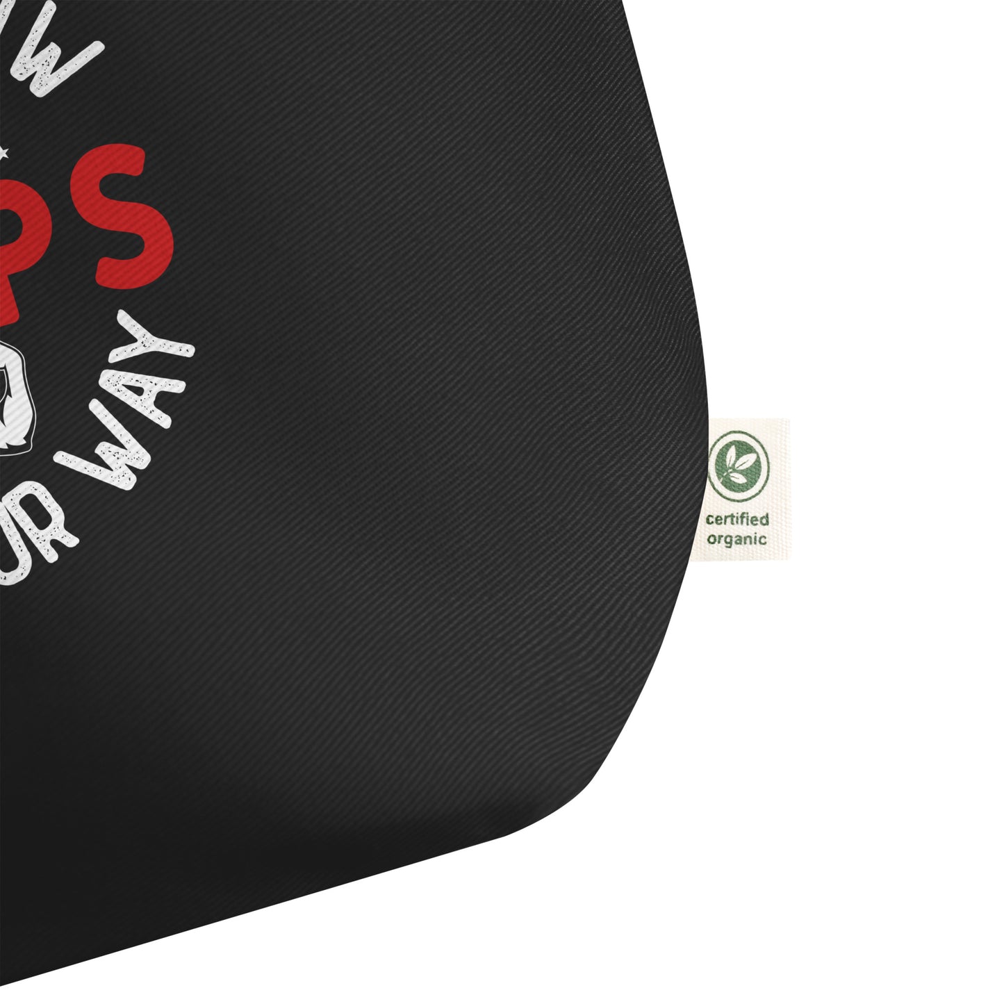 Let Me Know if My Biceps Get in Your Way Large organic tote bag