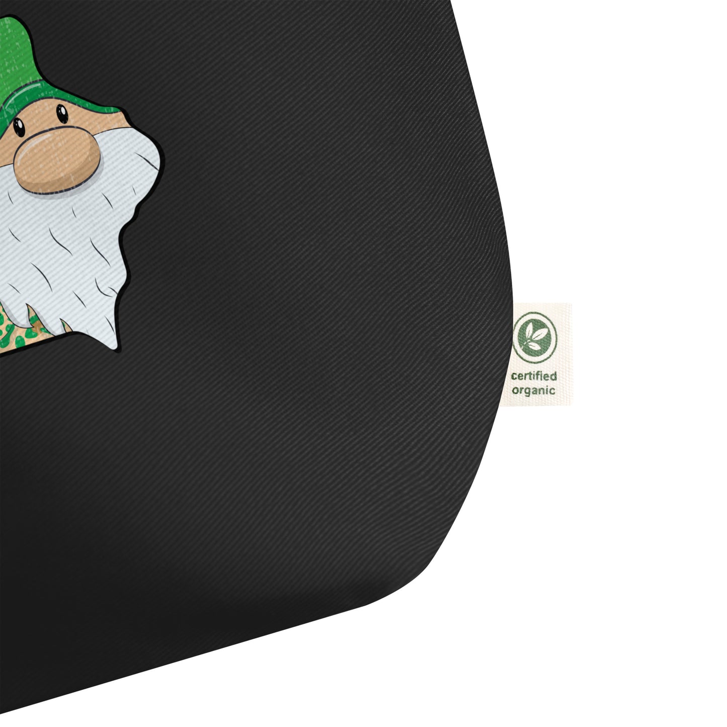 Iowa Christmas Elf Ho Ho Ho Large organic tote bag
