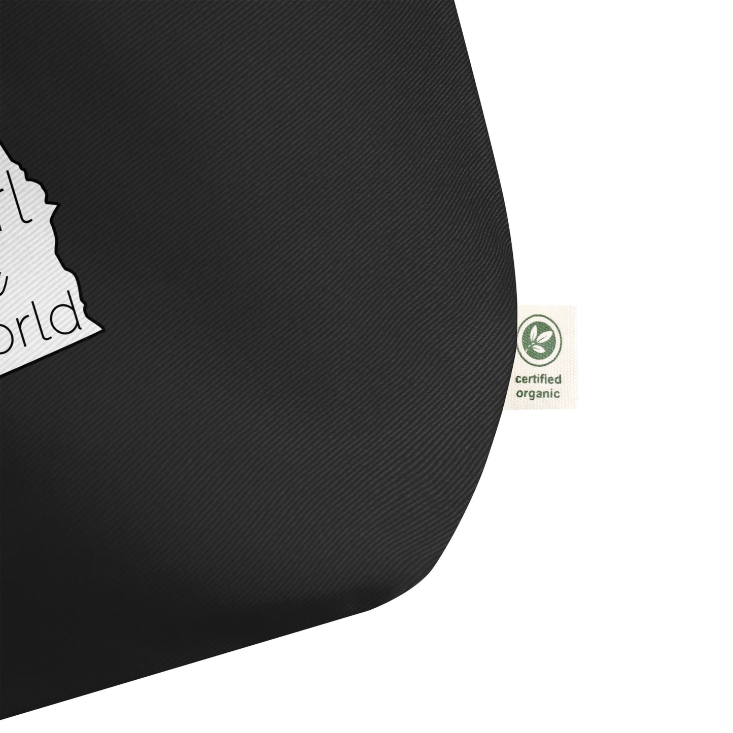 Just a North Dakota Girl in an Alabama World Large organic tote bag