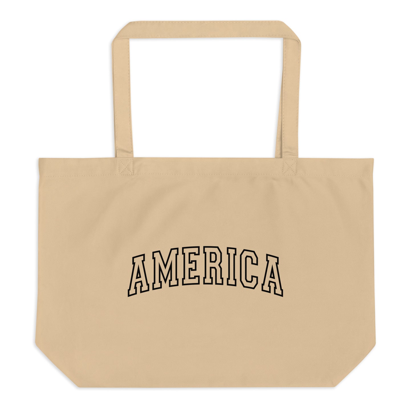 America Varsity Letters Large organic tote bag