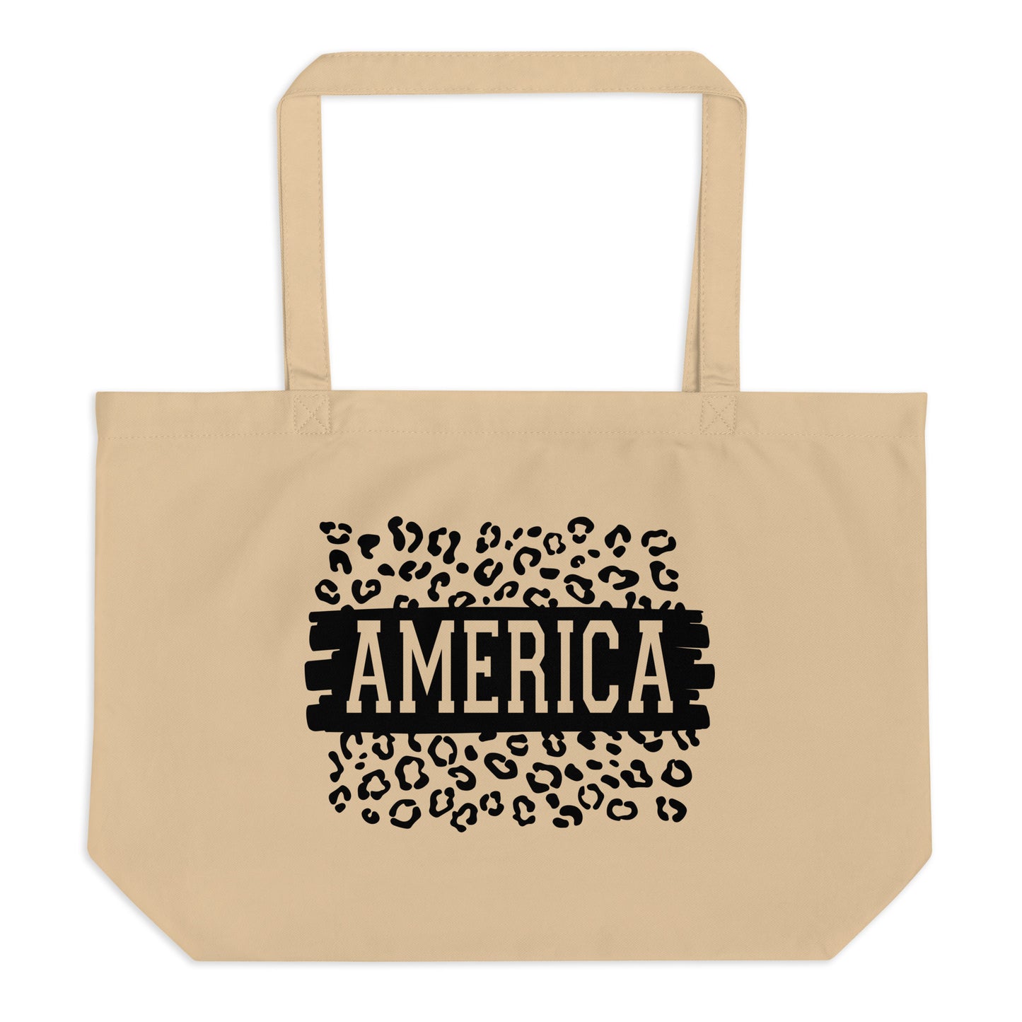America Large organic tote bag
