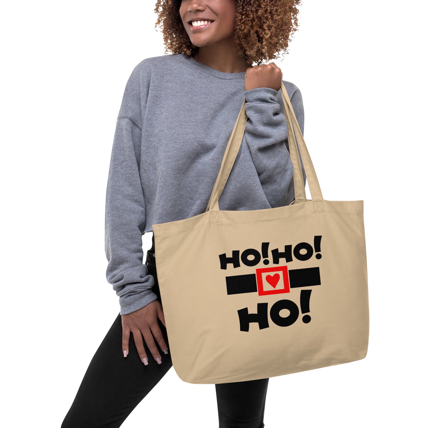 Ho Ho Ho Large organic tote bag