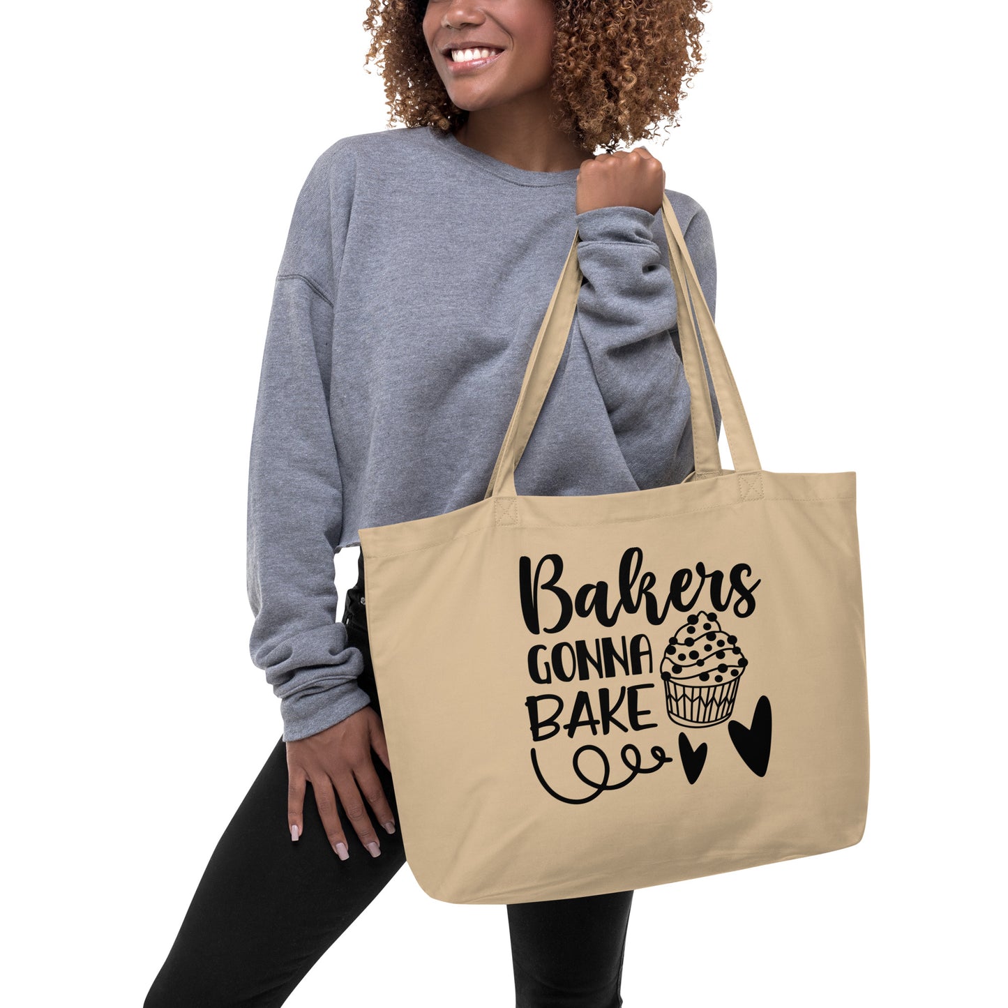 Bakers Gonna Bake Large organic tote bag