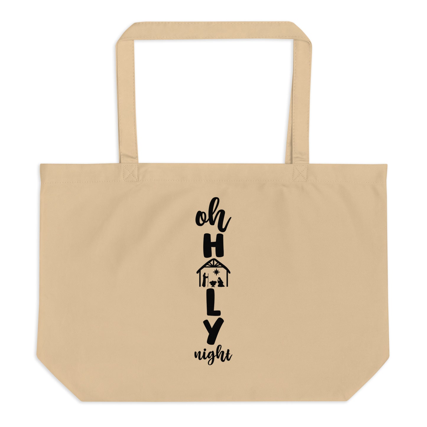 Oh Holy Night Large organic tote bag