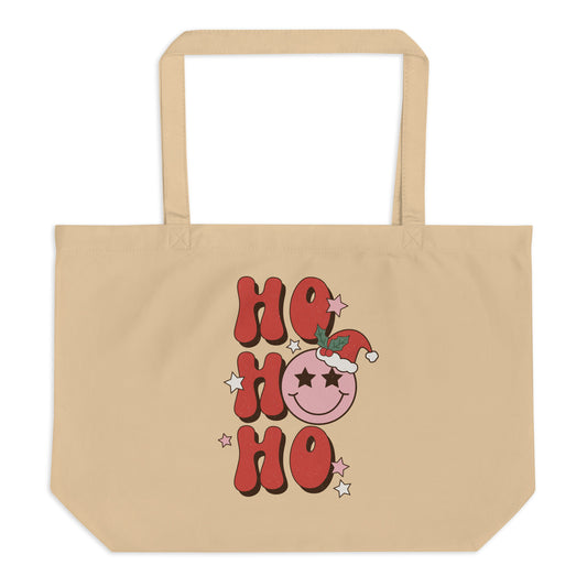 Ho Ho Ho Large organic tote bag