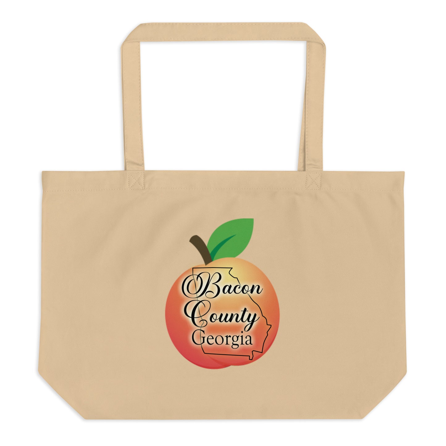 Bacon County Georgia Large organic tote bag