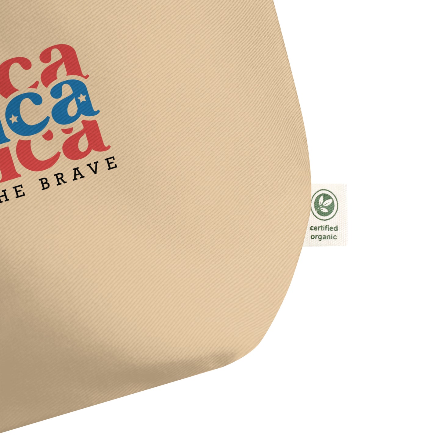 America Large organic tote bag