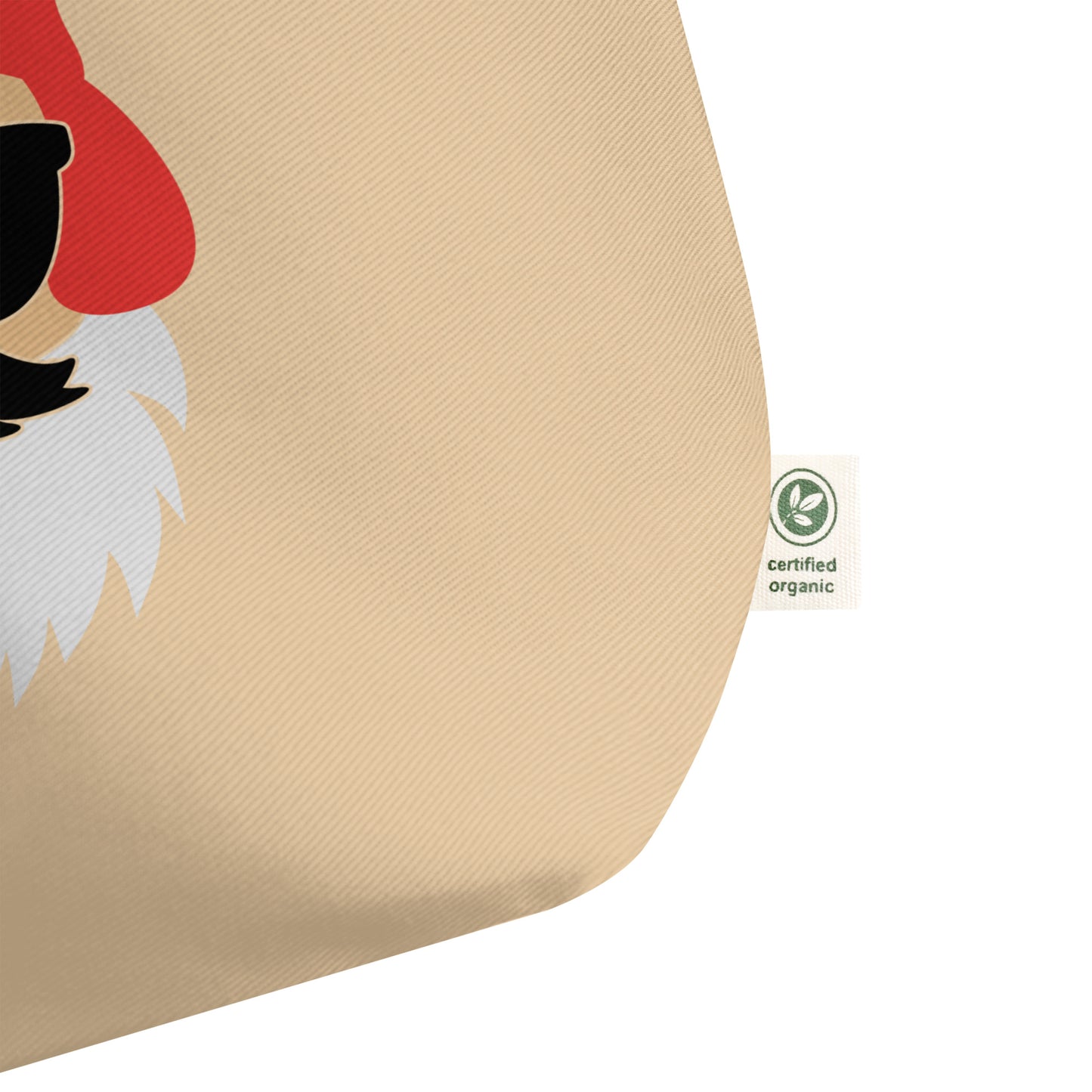 Santa Claus Sunglasses Large organic tote bag