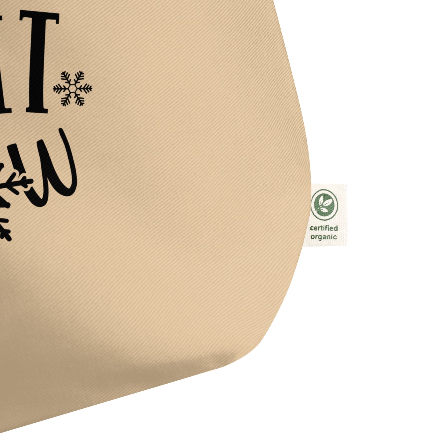 Let it Snow Large organic tote bag