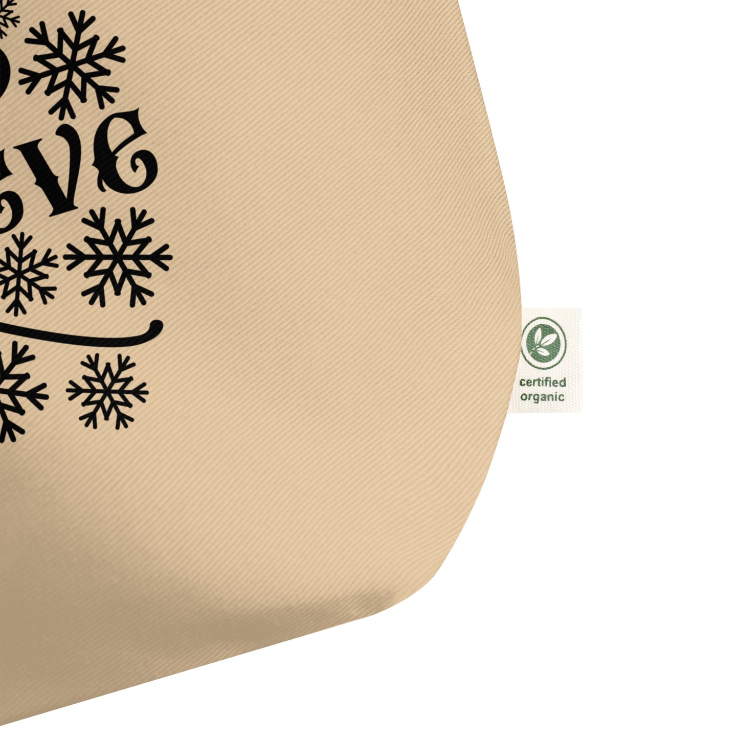 Believe Large organic tote bag