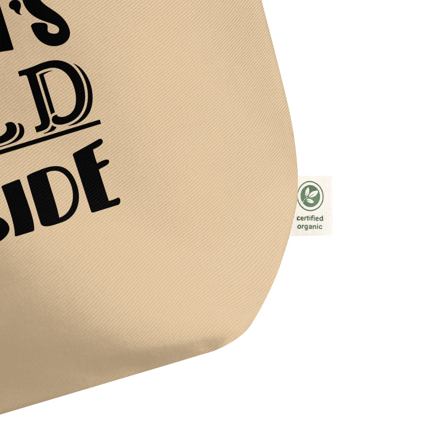 Baby It's Cold Outside Large organic tote bag