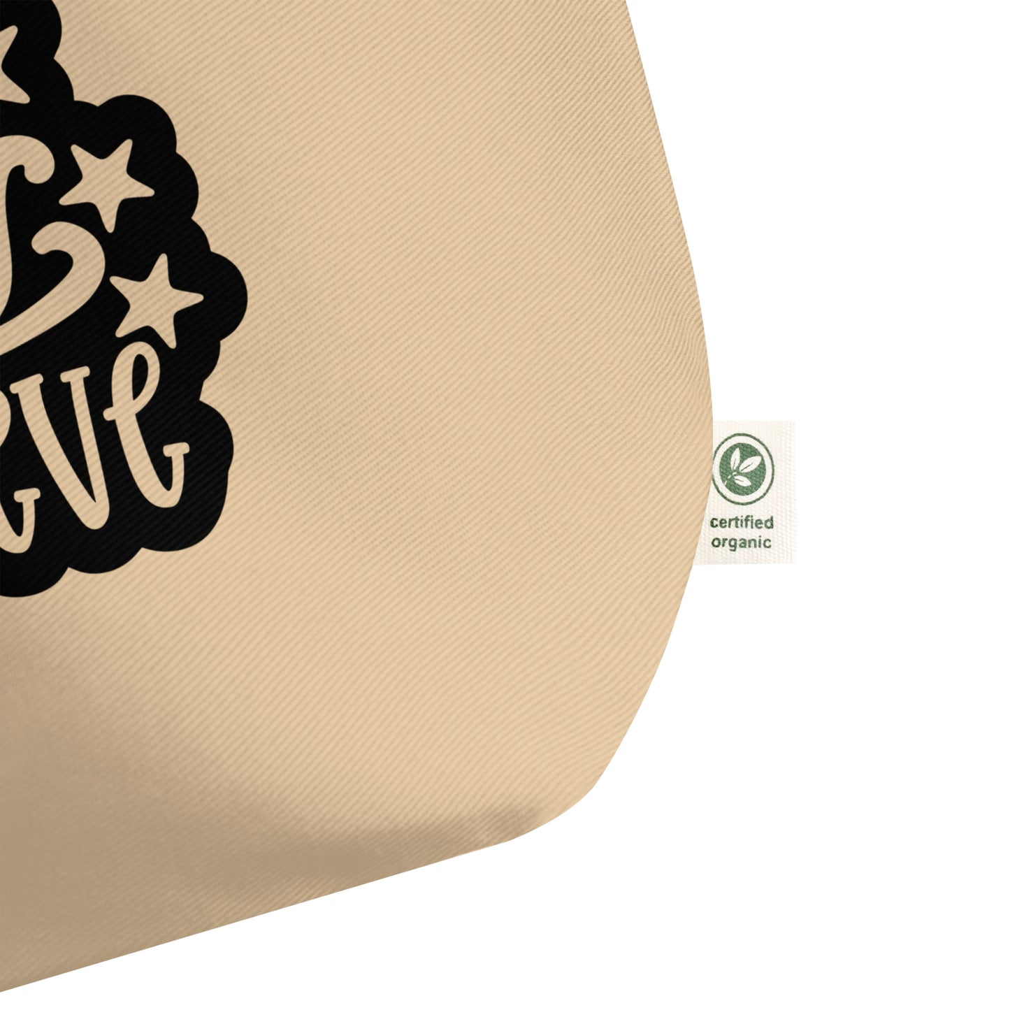 Believe Large organic tote bag