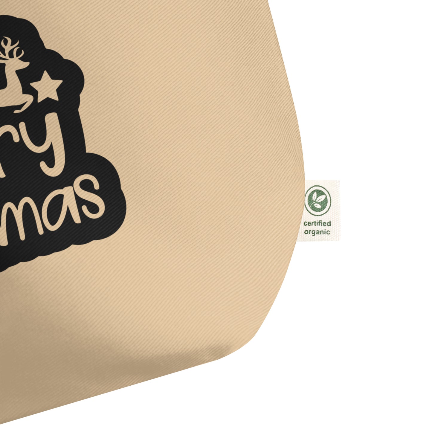 Merry Christmas Large organic tote bag
