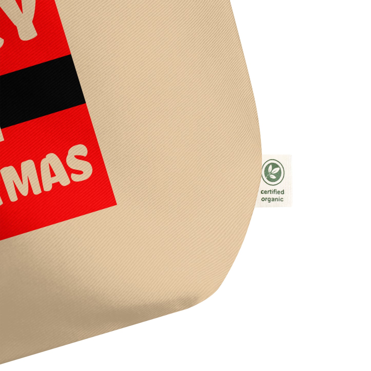 Merry Christmas Large organic tote bag