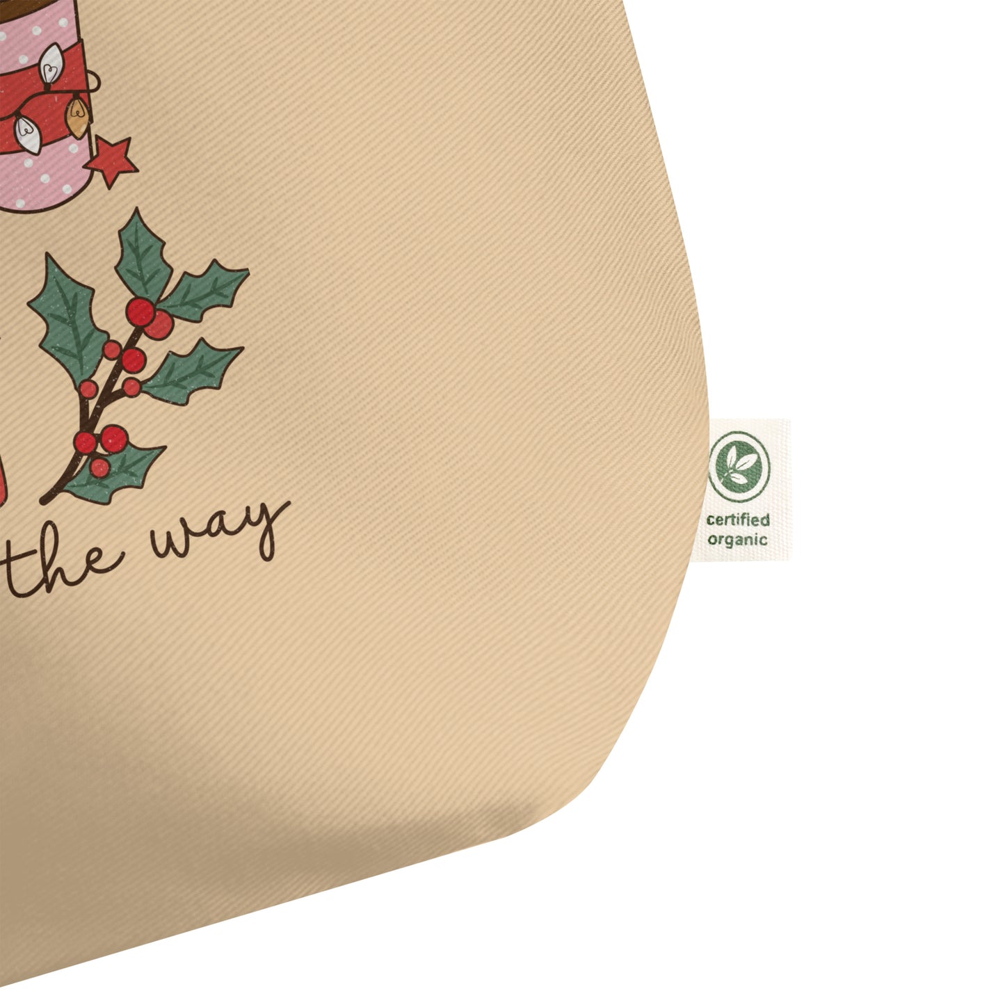 Jingle All the Way Large organic tote bag