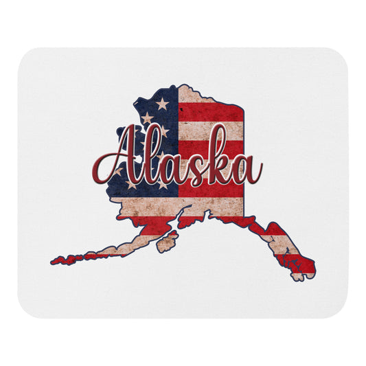Alaska US Flag Mouse Pad
