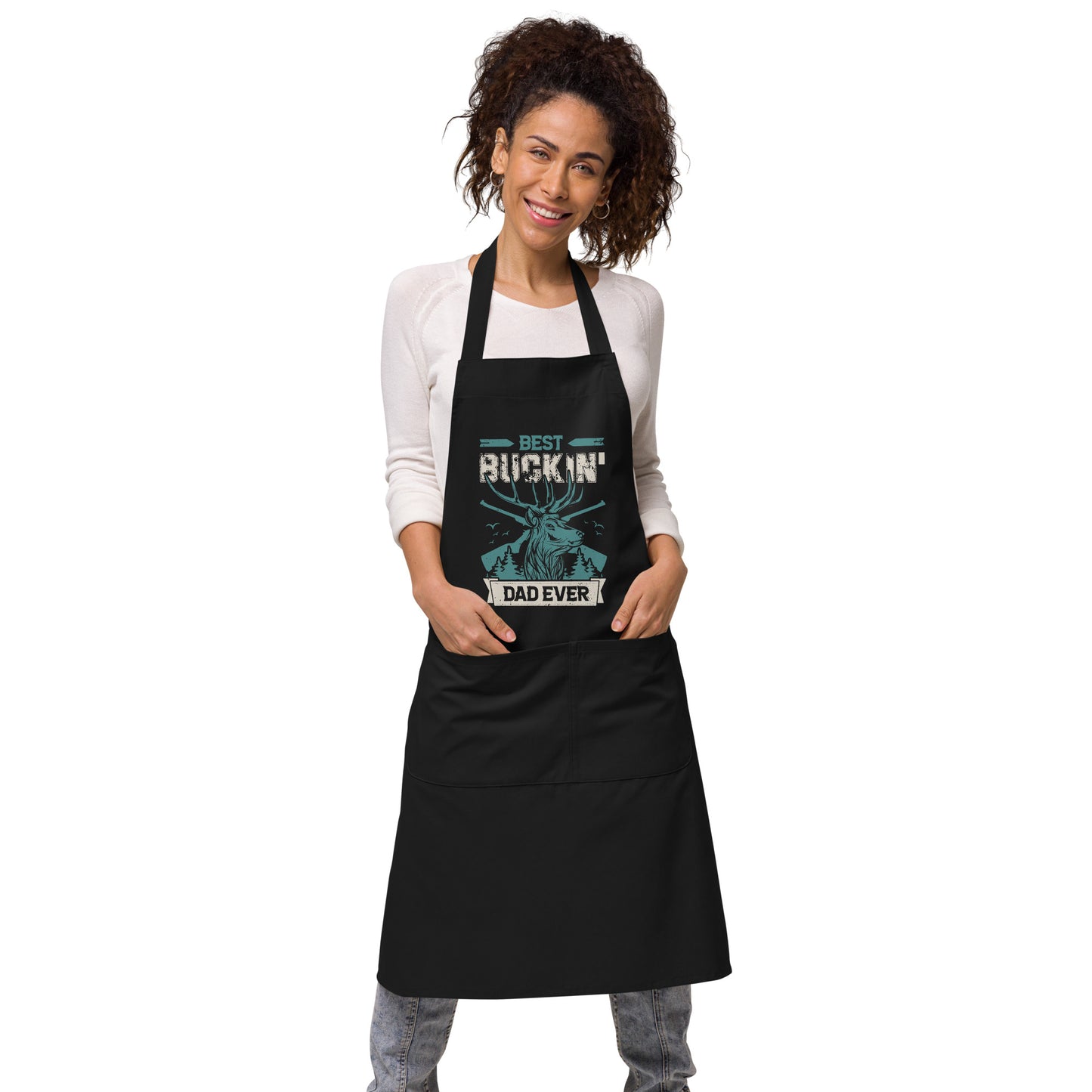 Best Buckin' Dad Ever Organic cotton apron