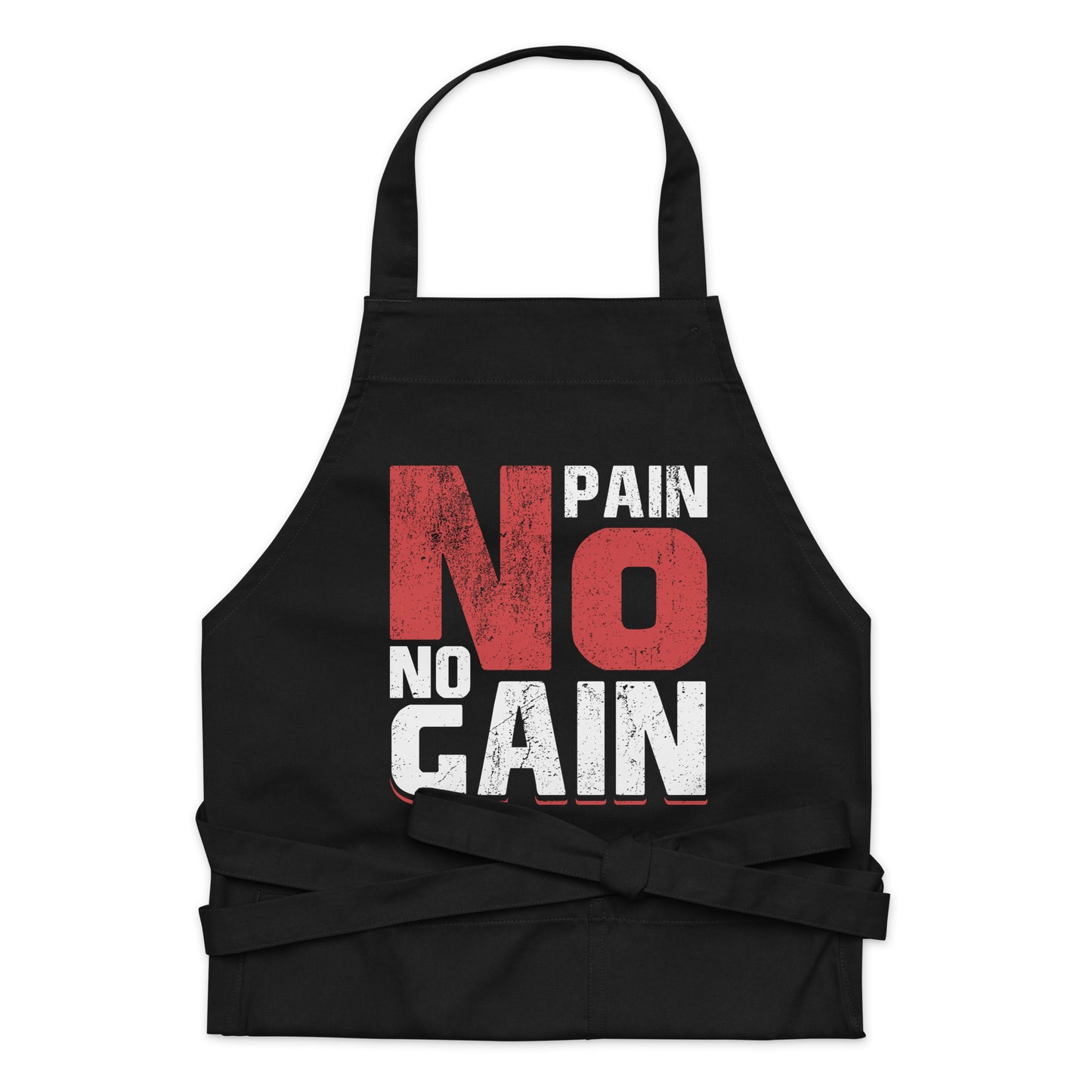 No Pain No Gain Organic cotton apron