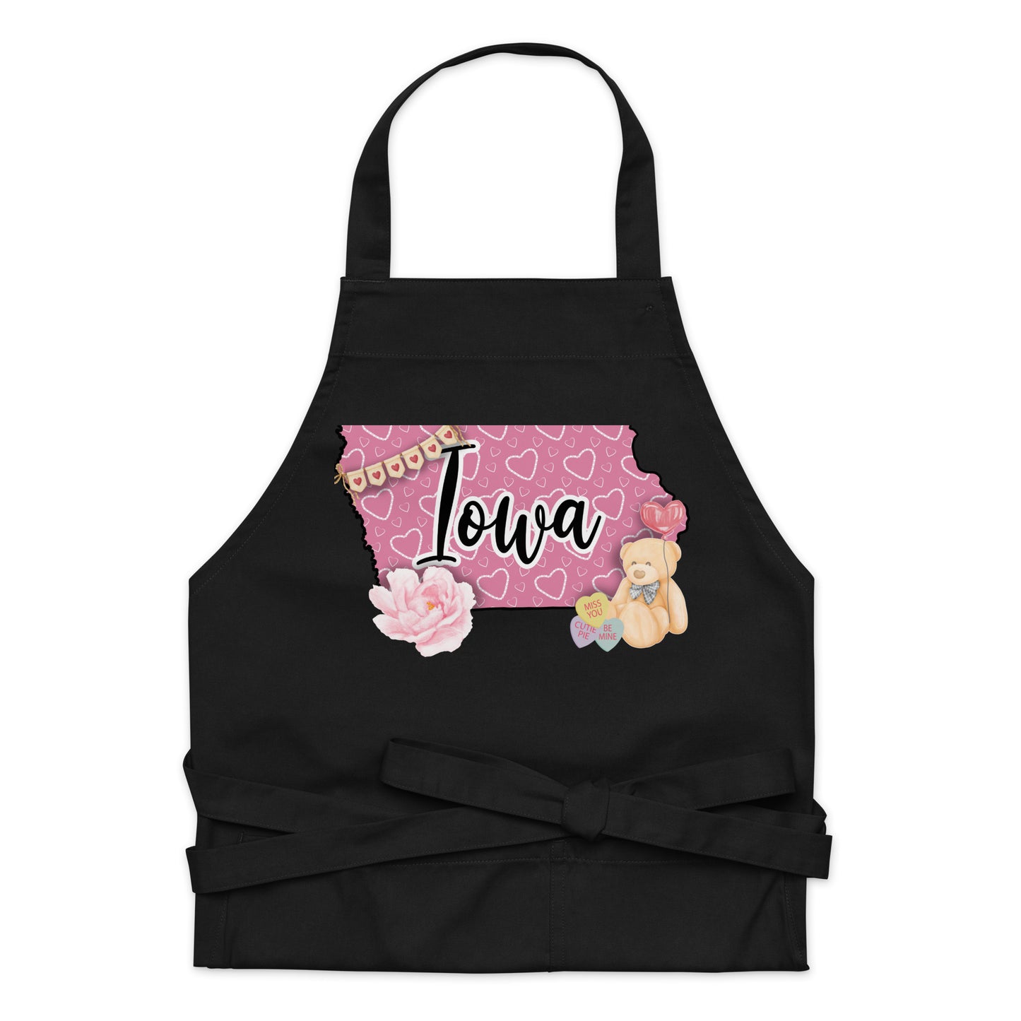 Iowa Valentine Organic cotton apron