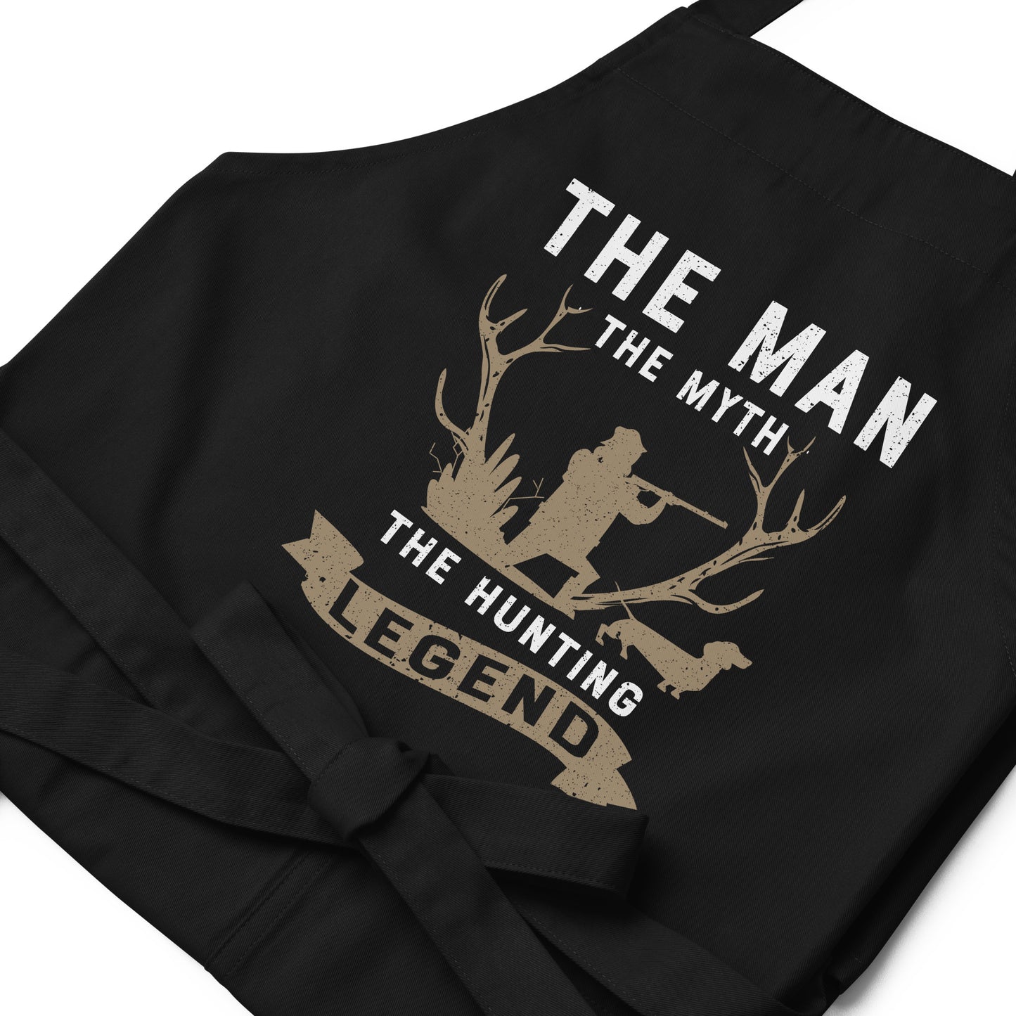 The Man The Myth The Hunting Legend Organic cotton apron
